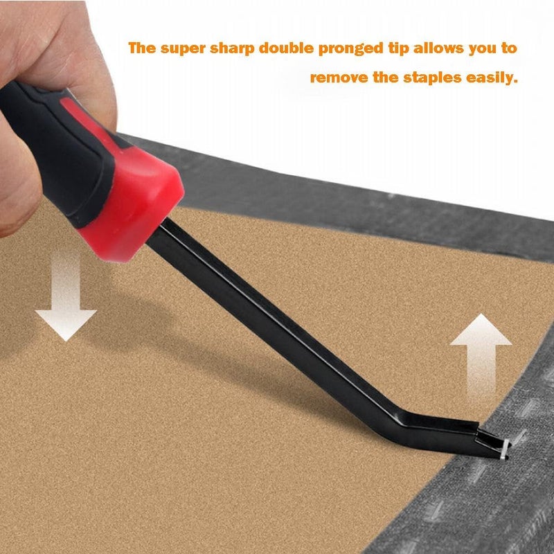 PANSHIYON Staple Remover, Heavy Duty Staple Remover Tool,Upholstery Stapler Puller Lifter for Carpet,Wood,Floor, Furniture, Construction - Image 4